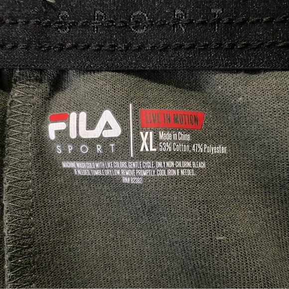Fila Sport Knit Sweatpants (Size:XL, Color:Olive-Green) - Picture 3 of 3
